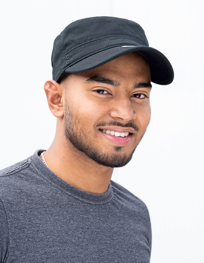 Organic Cotton Army Cap Washed