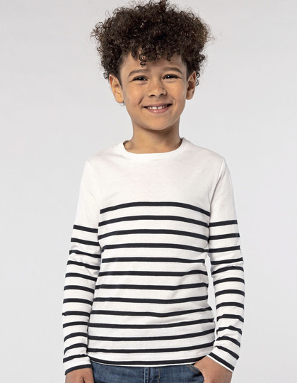 Kids´ Long Sleeve Striped T-Shirt Matelot