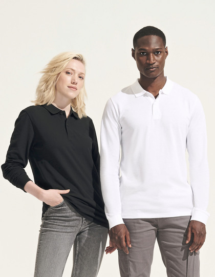 Unisex Long Sleeve Polo Shirt Planet