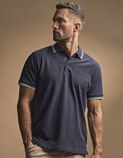 Men´s Luxury Stripe Stretch Polo